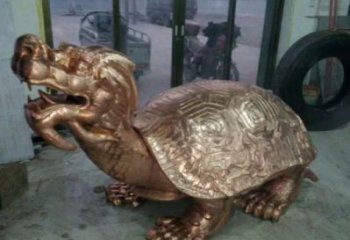 抽象海龟雕塑厂家 店门口彩绘雕塑 步行街摆件