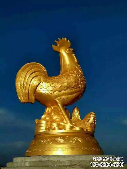 公园小鸡雕塑价格，广场园林主题，仿古工艺