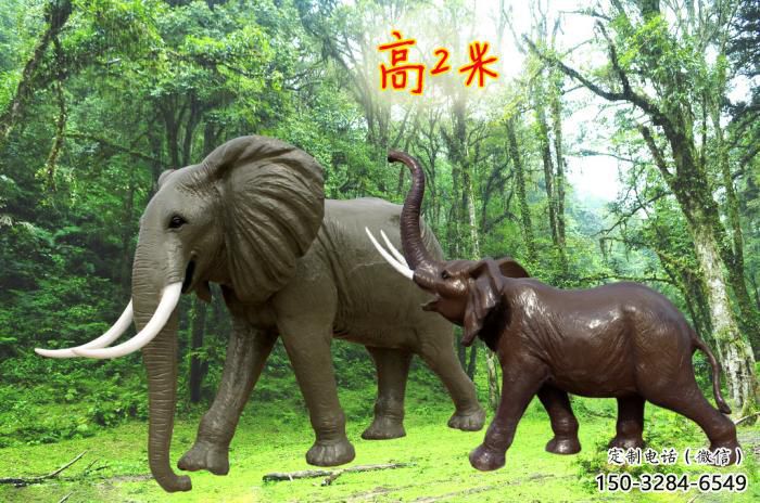 步行街小象雕塑厂家,景观主题,古铜工艺 步行街小象雕塑厂家,景观主题,古铜工艺