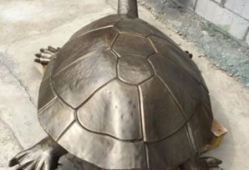 古铜色海龟雕塑供应商 大型城市雕塑 商业街摆件