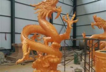 生产龙头雕塑厂家，仿铜动物雕塑，房地产售楼处摆件