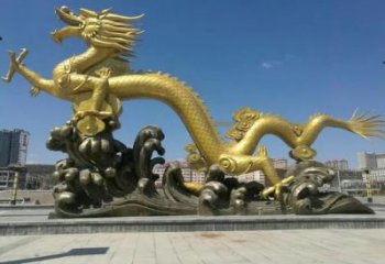 生产龙头雕塑厂，动物雕塑效果图，房地产售楼处摆件