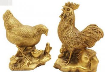公园小鸡雕塑，公园题材，彩绘工艺