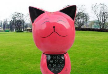 公园小猫雕塑厂家，景观题材，抽象工艺