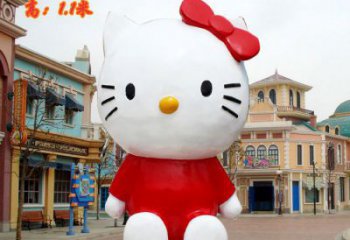 庭院小猫雕塑生产商，现代小品，彩绘工艺