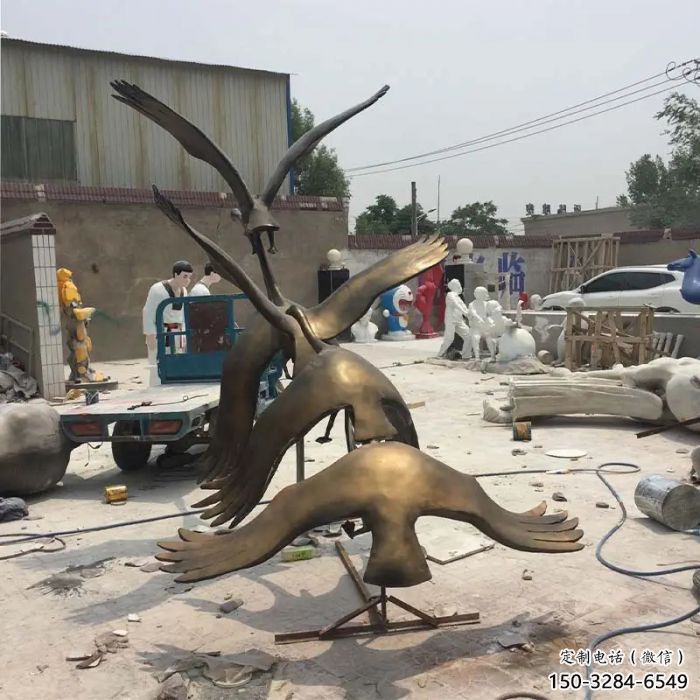 古铜色大雁雕塑厂家 大型城市雕塑 商业街摆件 古铜色大雁雕塑厂家 大型城市雕塑 商业街摆件