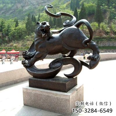 抽象白虎雕塑,仿古动漫雕塑,仿古摆件 抽象白虎雕塑,仿古动漫雕塑,仿古摆件