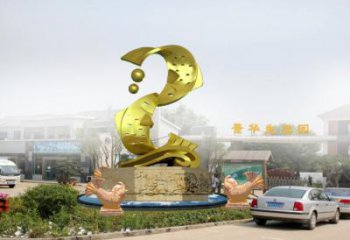 海洋馆鱼形雕塑，海洋生物雕塑，仿铜工艺