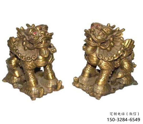 仿真貔貅雕塑,景观动物雕塑,镀铜工艺 仿真貔貅雕塑,景观动物雕塑,镀铜工艺