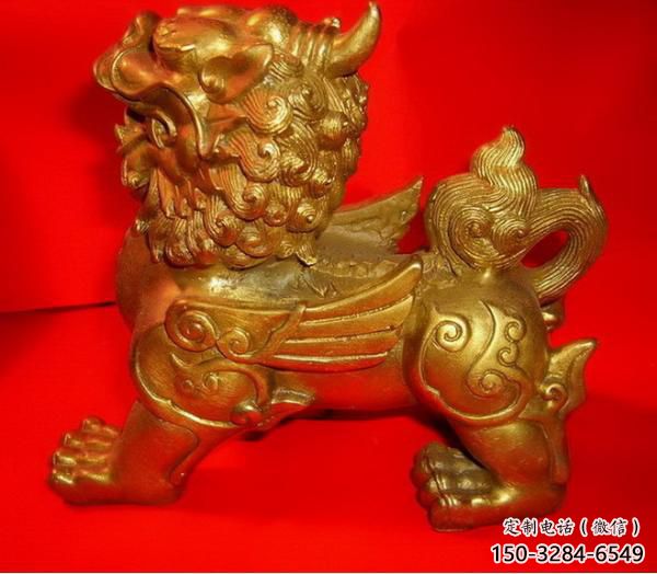 公园貔貅雕塑，景观广场雕塑，玻璃钢仿铜工艺