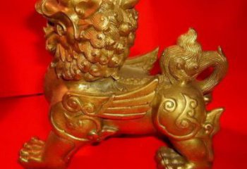公园貔貅雕塑，景观广场雕塑，玻璃钢仿铜工艺