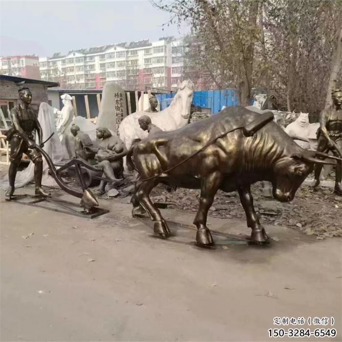 户外老牛雕塑,动物美陈雕塑,仿真工艺 户外老牛雕塑,动物美陈雕塑,仿真工艺