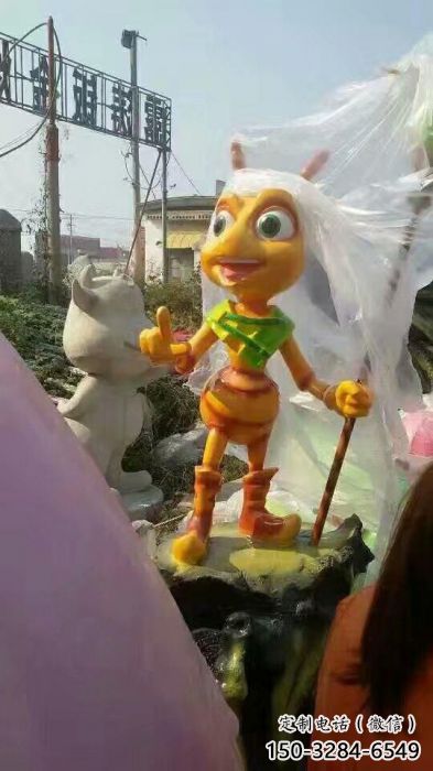 园林虫子雕塑,喷漆彩绘雕塑,卡通动漫形式 园林虫子雕塑,喷漆彩绘雕塑,卡通动漫形式