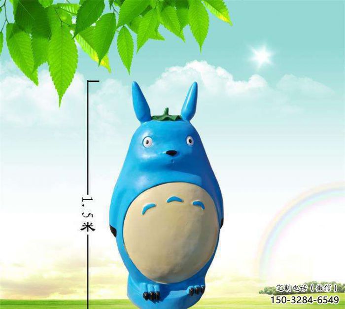 大型龙猫雕塑,卡通小品雕塑,彩绘工艺 大型龙猫雕塑,卡通小品雕塑,彩绘工艺