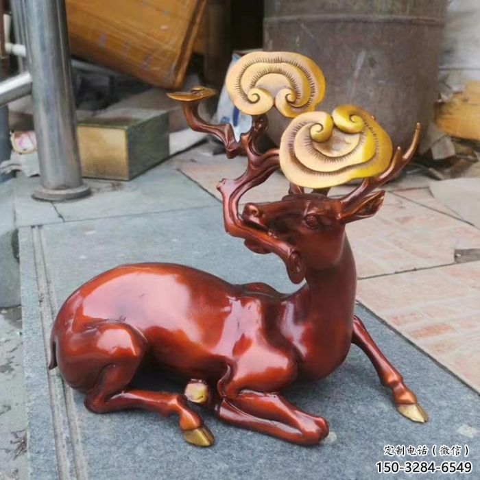 烤漆驯鹿雕塑,梅花鹿造型雕塑,仿真工艺制作 烤漆驯鹿雕塑,梅花鹿造型雕塑,仿真工艺制作
