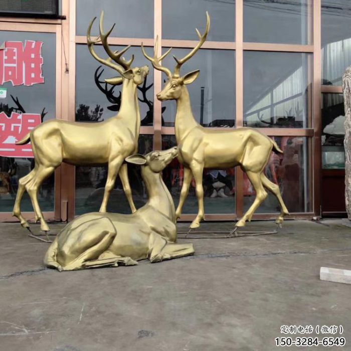 小区驯鹿雕塑,动物软装雕塑,抽象效果 小区驯鹿雕塑,动物软装雕塑,抽象效果