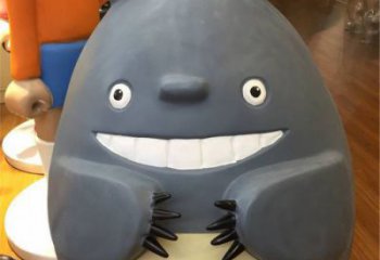 庭院龙猫雕塑，动漫美陈雕塑，卡通形式
