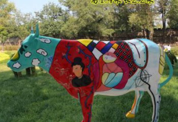 仿真公牛雕塑厂家 店门口园林雕塑 动物小品