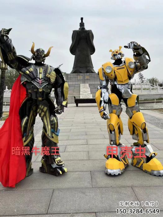 动漫牛魔王机器人雕塑