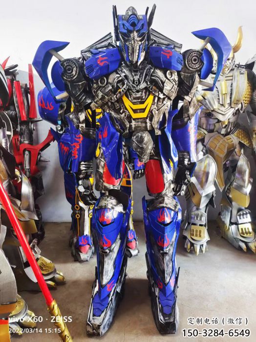 骑士版擎天柱雕塑 骑士版擎天柱雕塑