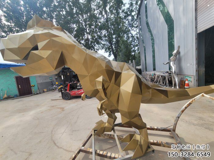 景观恐龙雕塑供应,公园雕塑,金属几何恐龙雕塑制作 景观恐龙雕塑供应,公园雕塑,金属几何恐龙雕塑制作