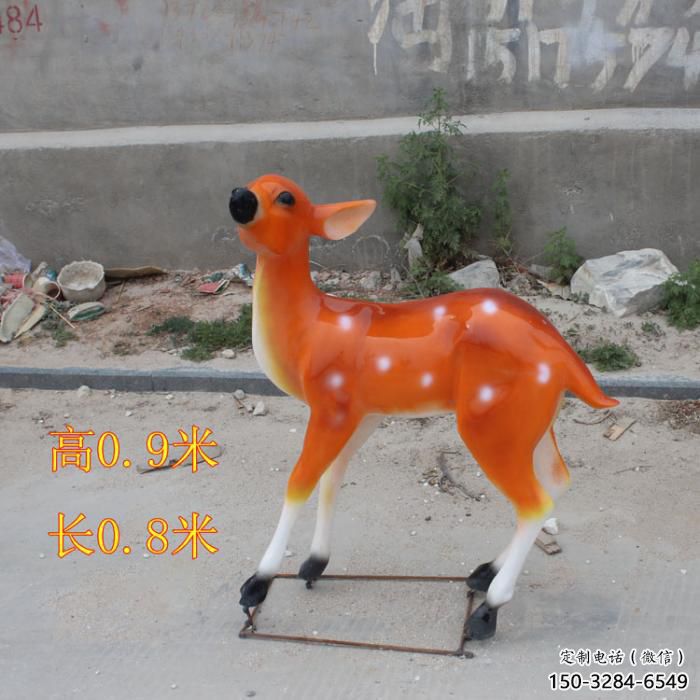 大型小鹿雕塑,彩绘工艺,玻璃钢动物雕塑摆件 大型小鹿雕塑,彩绘工艺,玻璃钢动物雕塑摆件