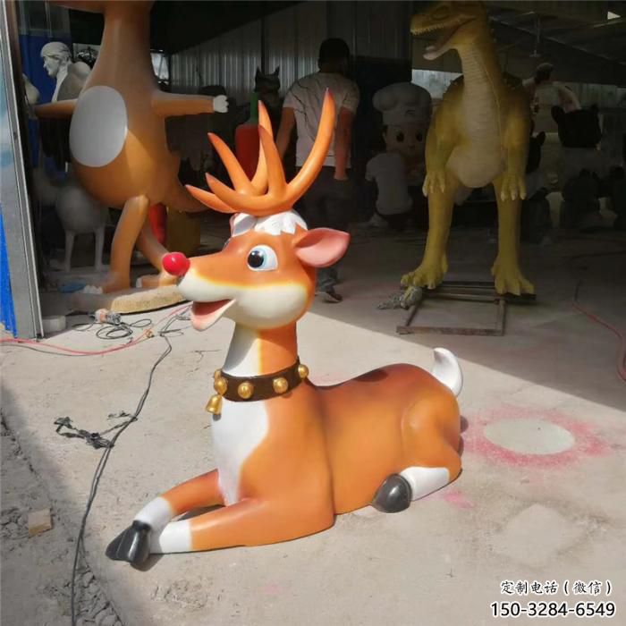 商场小鹿雕塑