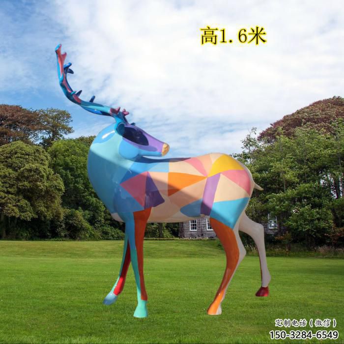 小鹿雕塑
