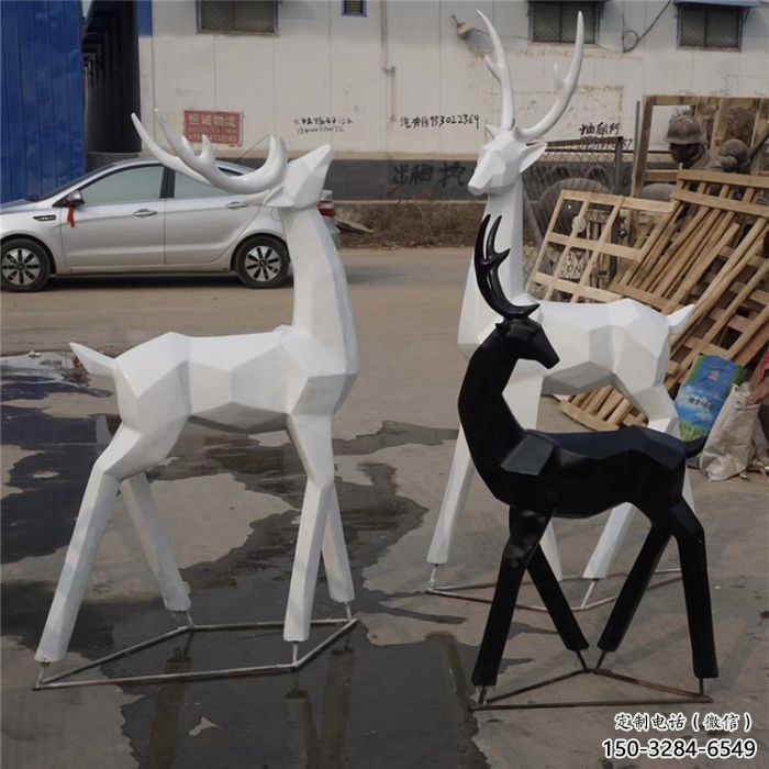 小鹿雕塑精选，景区雕塑，景观抽象小鹿雕塑提供