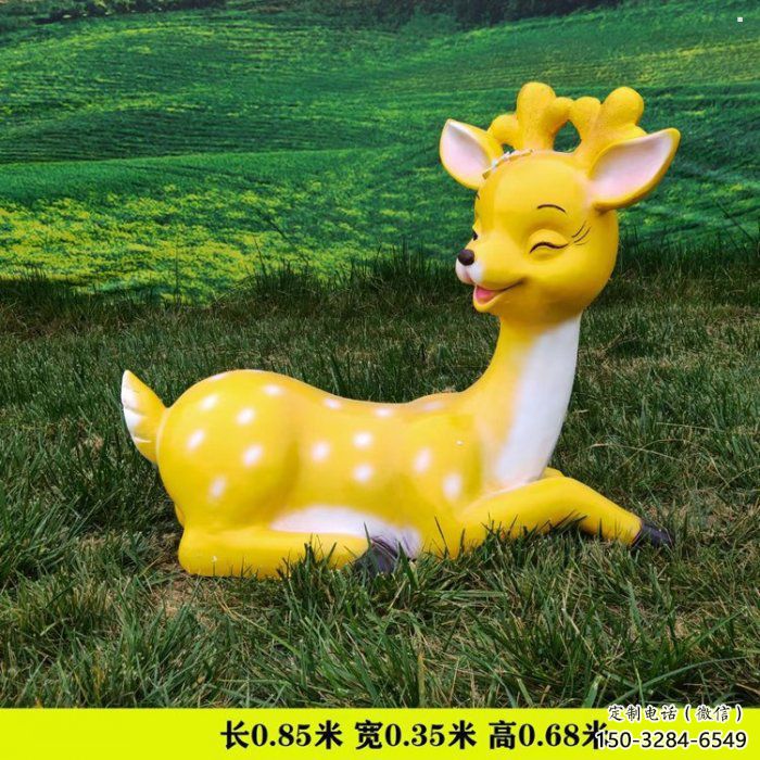 小鹿雕塑精选，户外雕塑，景观卡通小鹿雕塑优价