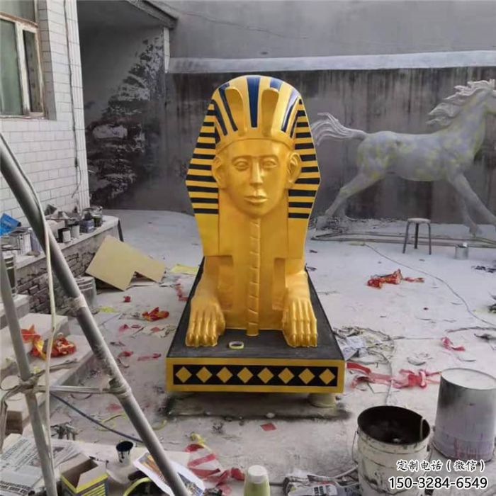 仿真狮子雕塑制作，陆地摆件，狮子人兽雕塑制造商