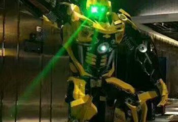 预定发光机器人雕塑