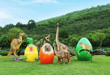 恐龙雕塑精选，街头艺术，公园玻璃钢恐龙雕塑承接