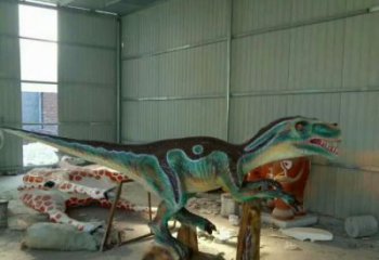 恐龙雕塑定做，小区摆件，软体发声恐龙雕塑制作