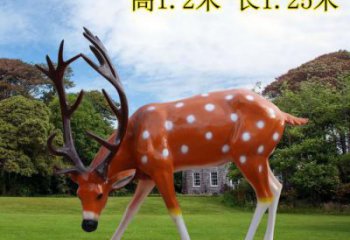 广场小鹿雕塑