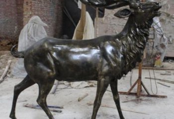 铜小鹿雕塑精选，铸铜制作，小鹿铜雕塑标准
