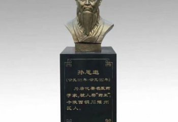 孙思邈人头像雕塑