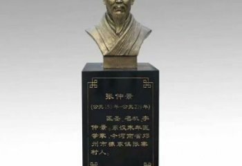 张仲景人头像雕塑