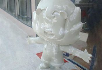 室外玻璃钢卡通狮子雕塑制作，立体动漫效果