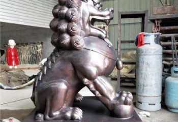 狮子雕塑优选，城市装饰，展示蹲狮雕塑定做