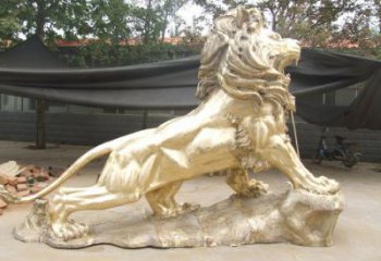 狮子雕塑通用，街头雕塑，黄铜走狮雕塑标准