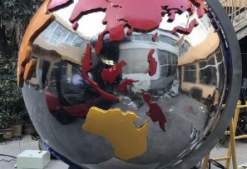 地球雕塑精选，美陈雕塑，景观不锈钢地球雕塑订做