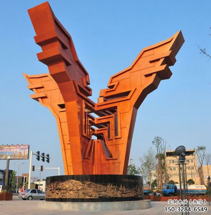 大连城市精神堡垒雕塑,抽象建筑元素,广场景观雕塑小品 大连城市精神堡垒雕塑,抽象建筑元素,广场景观雕塑小品