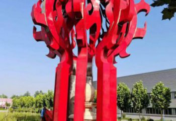 阜新火球雕塑，精神堡垒火球雕塑落地展示