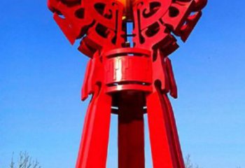 抚顺精神堡垒火球雕塑，城市建筑雕塑，创意艺术设计