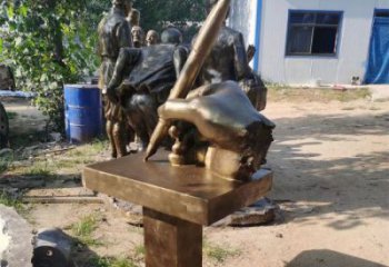 大武口手握钢笔雕塑，街道标识，玻璃钢手握钢笔雕塑厂家