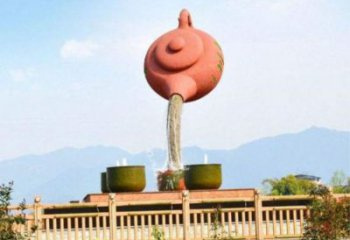 青铜峡公园天壶雕塑工厂，不锈钢材质，圆雕形式