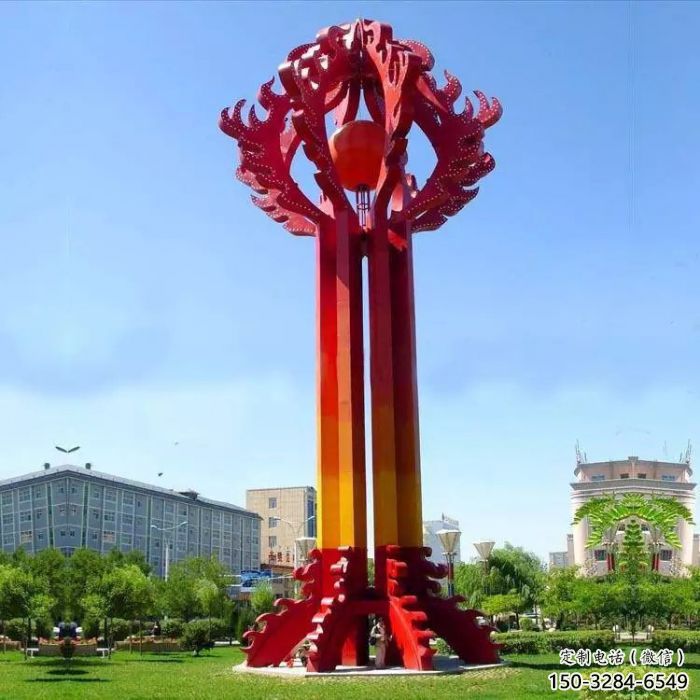 博尔塔拉街道精神堡垒雕塑 博尔塔拉街道精神堡垒雕塑