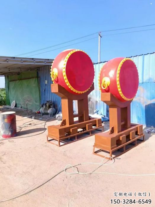 吐鲁番景观战鼓雕塑 吐鲁番景观战鼓雕塑