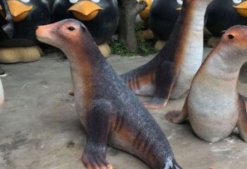 西夏园林海豹雕塑